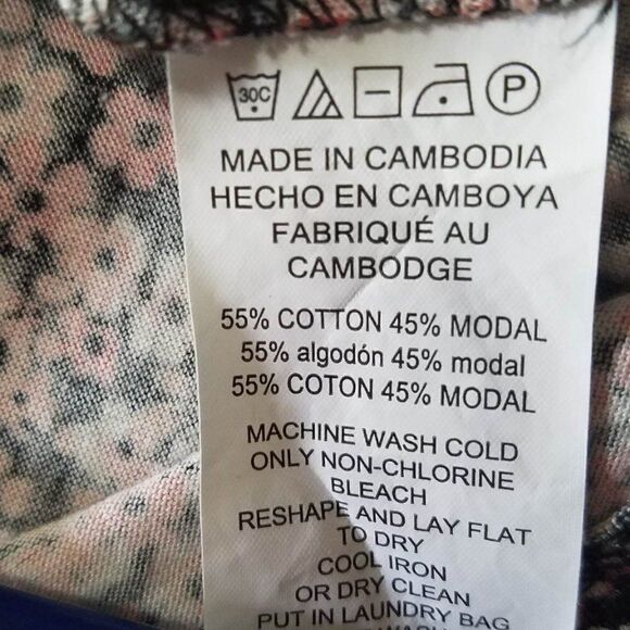 Michael Kors Floral Off the Shoulder Boho Peasant Top size Large - Picture 10 of 10